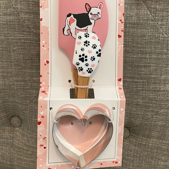 French Bulldog spatula and cookie cutter set - Picture 3 of 5